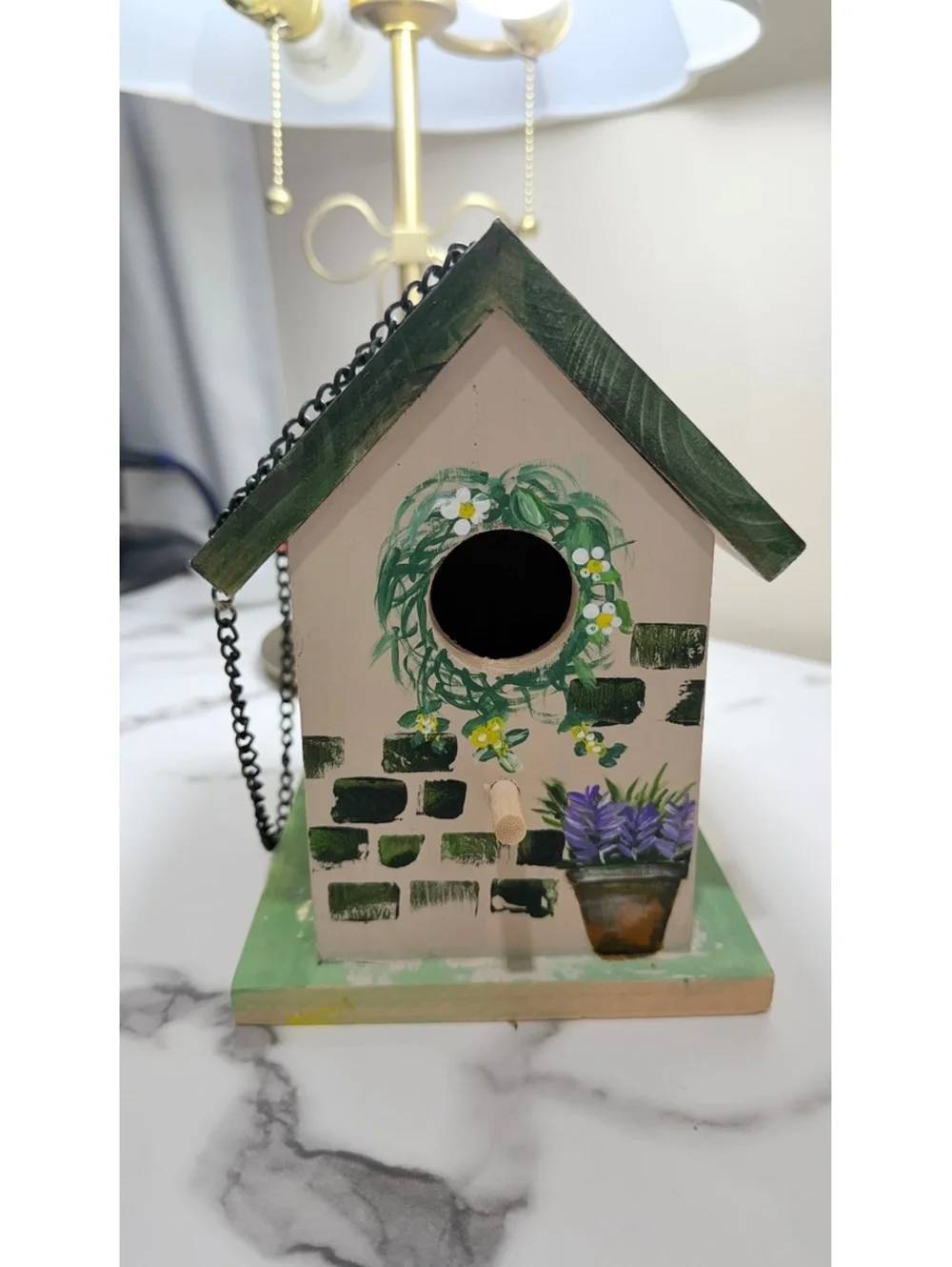 NWT Hand-Painted Wooden Birdhouse